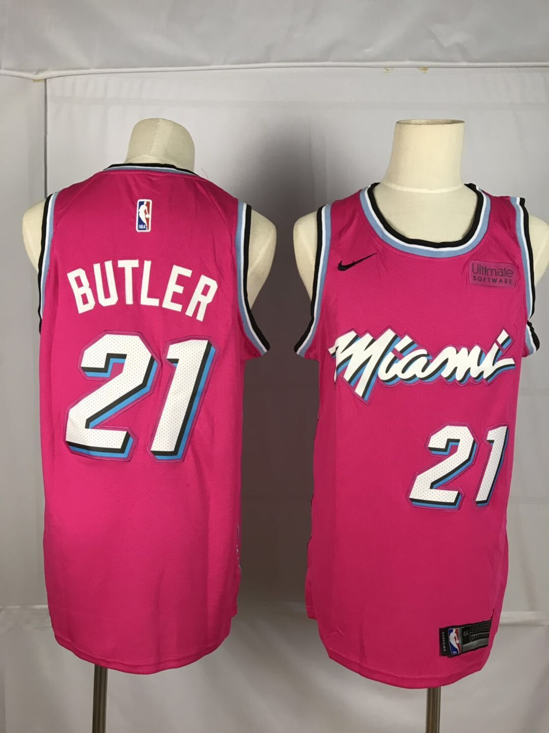 Men Miami Heat 21 Butler Red City Edition Game Nike NBA Jerseys